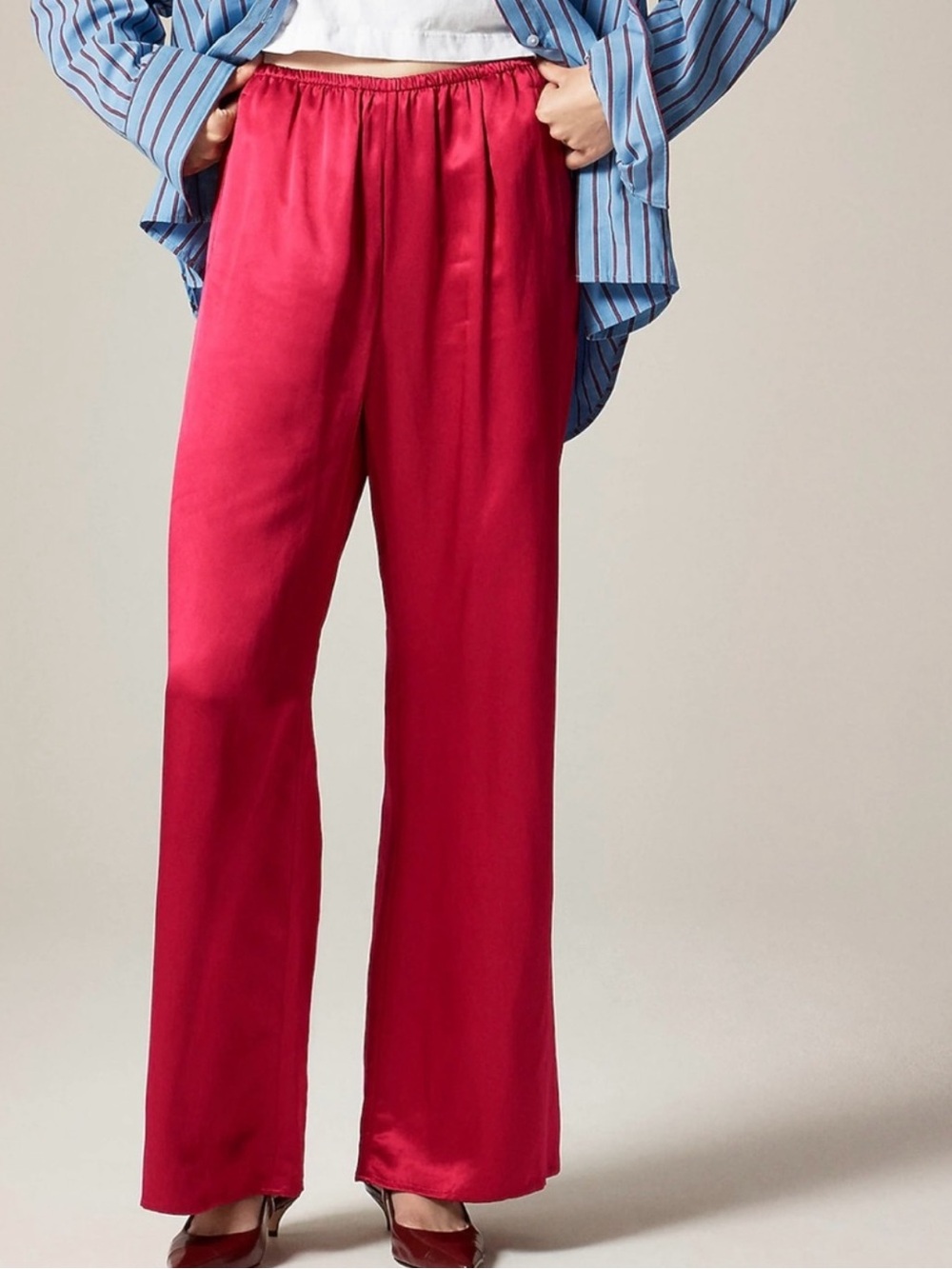 J. Crew Cosmo Pant in Raspberry Red